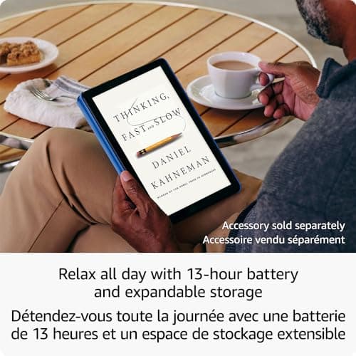 Amazon Fire HD 10 tablet (newest model), built for relaxation, 10.1" vibrant Full HD screen, octa-core processor, 3 GB RAM, 64 GB, Ocean — view 3