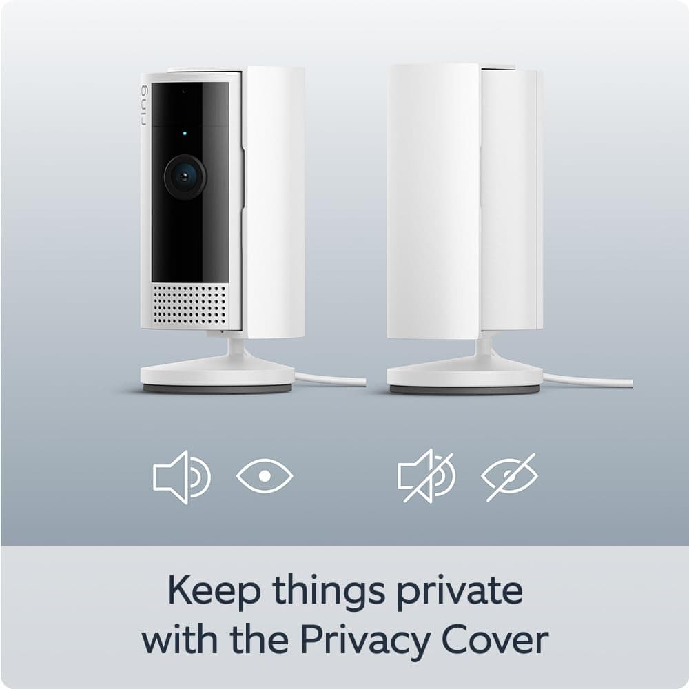 Ring Indoor Camera (2nd Gen) | Plug-In Pet Security Camera | 1080p HD, Two-Way Talk, Wifi, Privacy Cover, DIY | alternative to CCTV system | 30-day free trial of Ring Subscription Plan — view 2