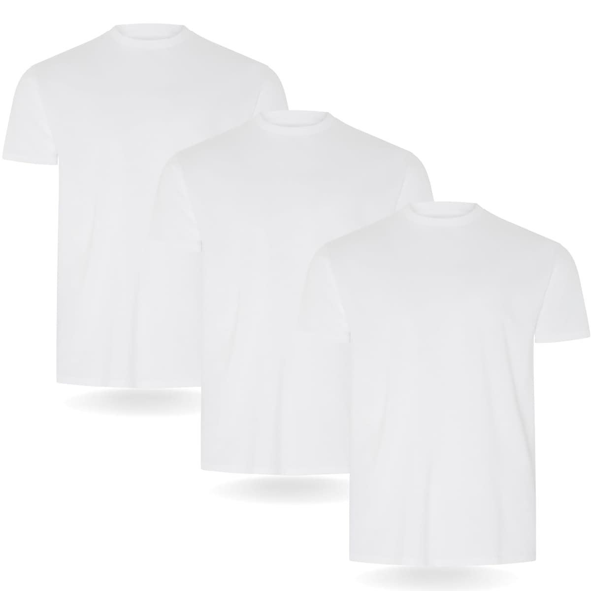 FM London 3/5-Pack Mens T Shirt - Premium Weight T-Shirts for Men with Lightly Fitted Design - Super Soft - Made with 100% Cotton - Stretch Fit for Any Occasion - Durable Comfort Fit — view 12