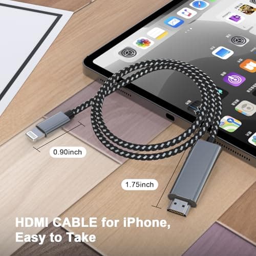 [Apple MFi Certified] Apple Lightning to HDMI Cable Adapter 6FT — view 5