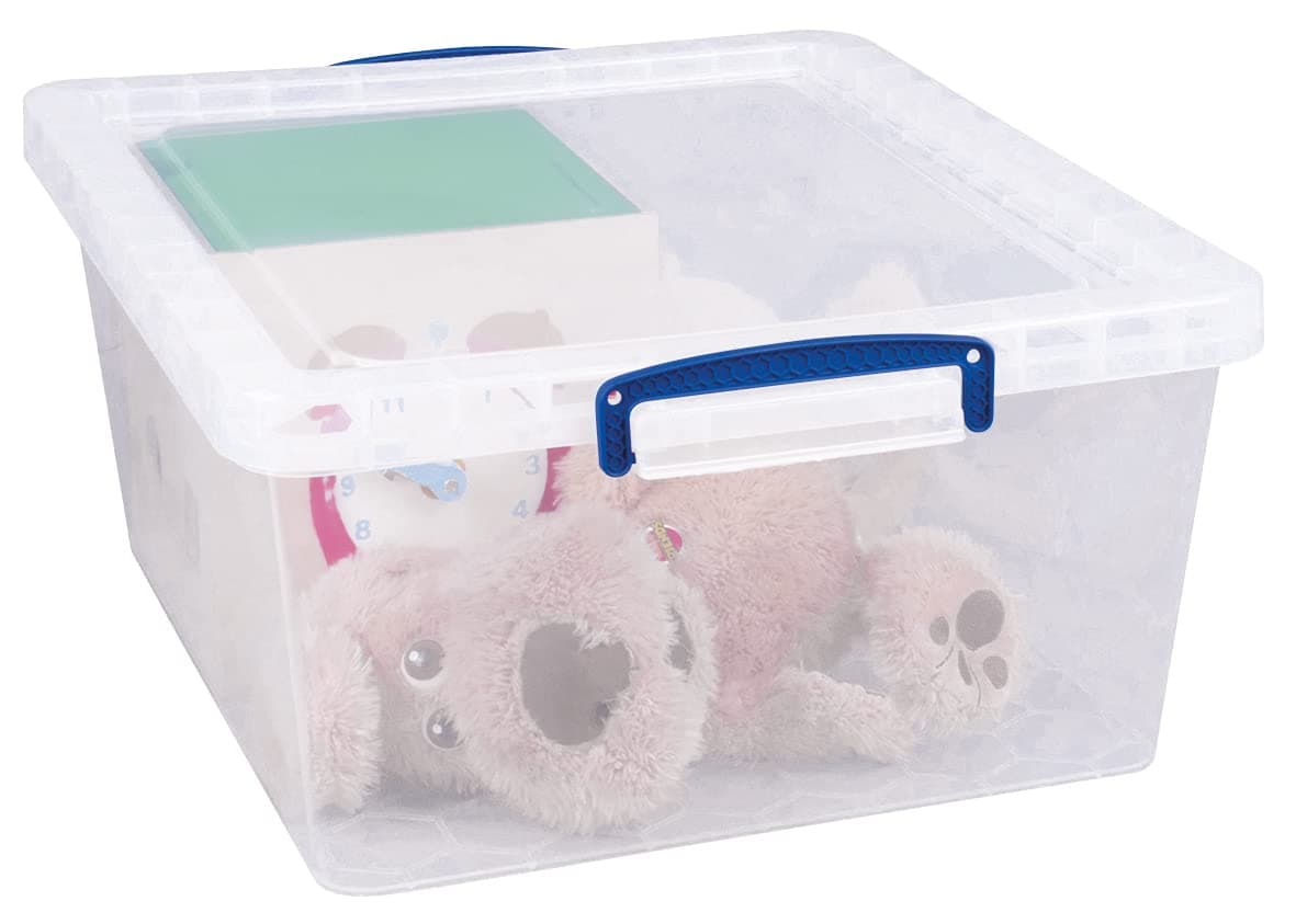 Really Useful Box Nestable Plastic Storage 83 Litre Clear (Pack of 3) — view 5
