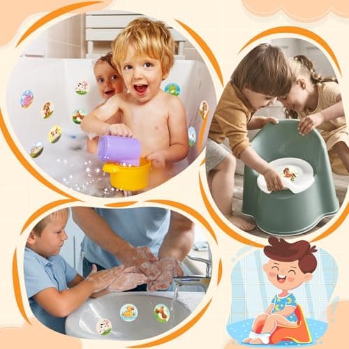 PCTCSHQ 36 Pcs Potty Training Stickers You Pee on Toilet Reveal Stickers — view 5