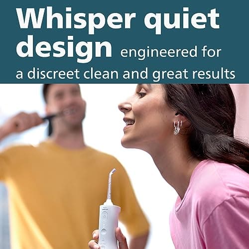 Philips Sonicare Power Flosser 3000 Cordless, Oral Irrigator Quad Stream technology and whisper quiet, Black, HX3826/23 — view 5