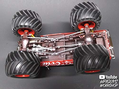 Skill 2 Model Kit Chevrolet Silverado Monster Truck Coca-Cola 1/25 Scale Model by AMT — view 6
