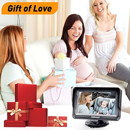 DoHonest Baby Car Camera HD 1080P - Rear-Facing Car Baby Monitor with Night Vision, Adjustable View Angle, Easy Setup, Anti-Glare Display, Safety for Kids & Infants — view 8