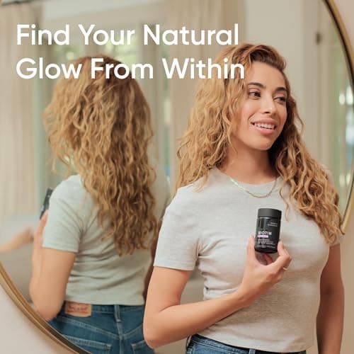 Sports Research® Extra Strength Vegan Biotin 5,000mcg with Organic Coconut Oil - Helps to Maintain Healthy Hair, Nails and Skin - Great for Women & Men - 120 Veggie Softgels — view 4