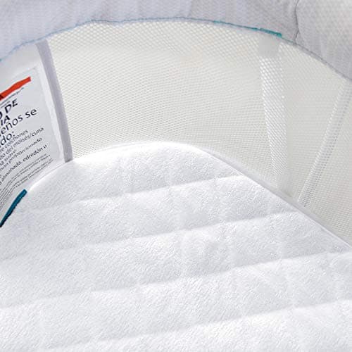 Bassinet Mattress Pad Cover Compatible with Halo BassiNest Swivel Sleeper, 2 Pack, Waterproof Quilted Ultra Soft Surface, Breathable and Easy Care — view 4