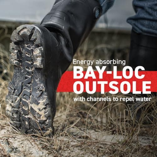 DUNLOP Chesapeake Rubber Boots Plain Toe for Men & Women – PVC - Waterproof - Lightweight Garden, Fishing & Rain Boots with Wide Calf – Black – Size 3–24 — view 4