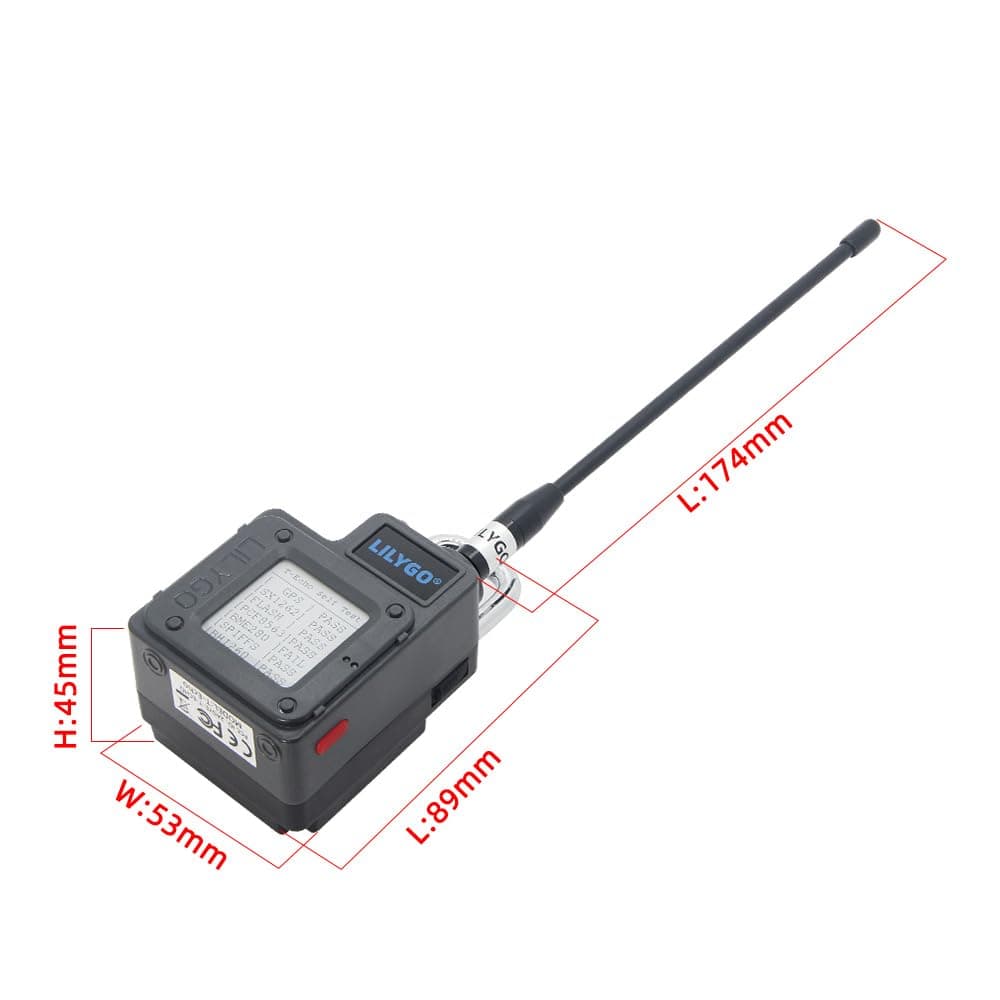LILYGO T-Echo Plus LoRa GPS TTGO - Tabla de desarrollo con pantalla de 1,54" (868 MHz, con BME280), color negro — view 5
