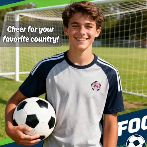 2026 World Football Soccer Cup Support Fan Team Pin Badge Brooch Decorations Gifts Memorabilia (USA-Mexico-Canada) — view 3