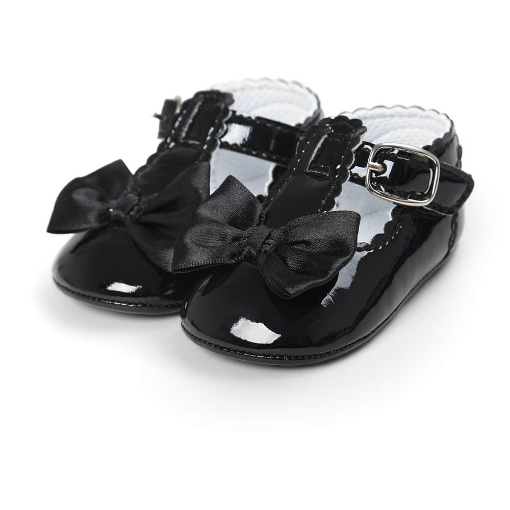 LACOFIA Baby Girls Anti-Slip First Walking Shoes Infant Bowknot Mary Jane Princess Party Shoes Prewalkers — view 18