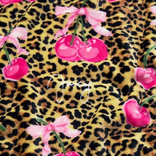 Juicy Couture Oversized Plush Throw Blanket 60" x 70", Wild Cherry Hot Pink — view 4