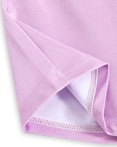 JiAmy Gymnastics Leotard for Girls, Sleeveless Gymnastics Outfit with Shorts Set, Sparkly Dance Outfits Athletic Bodysuit Outfit for Kids 3-4 Years — view 6