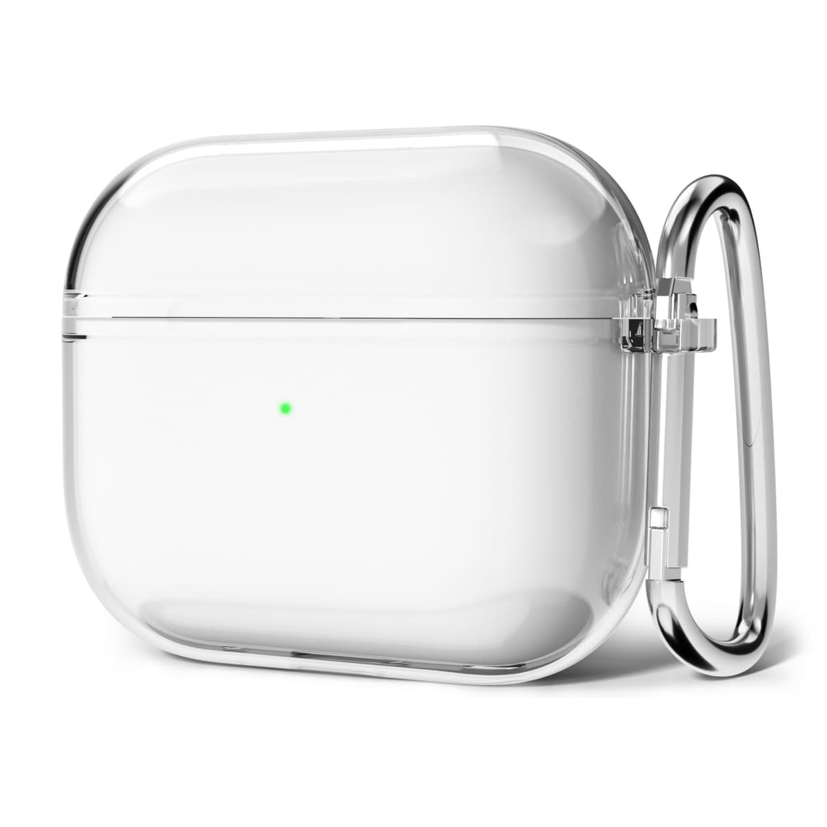 Svanove for Airpods 4 Case Clear Hard Plastic, Transparent Simple Cute Airpods 4th Generation Case with Keychain, Girly Y2k Aesthetic Trendy Airpods Cover Accessories for Women Girl, Clear