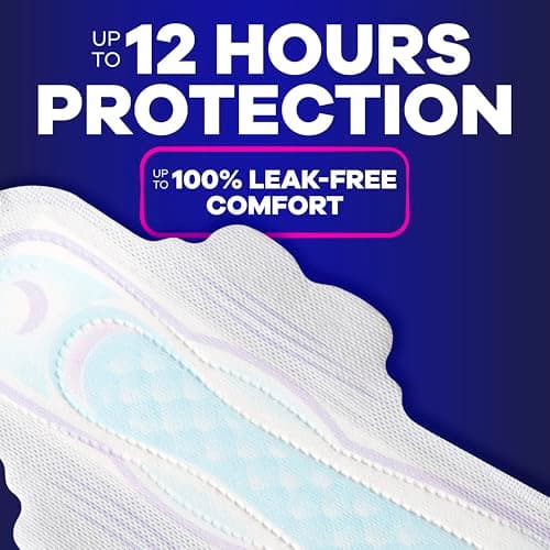 Always Ultra Thin Feminine Pads with Wings for Women, Size 5, Extra Heavy Overnight Absorbency, Unscented, 34 Count — view 3