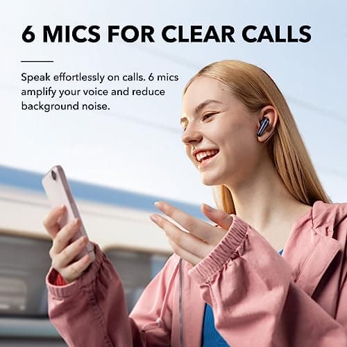 soundcore by Anker Liberty 4 NC Wireless Noise Cancelling Earbuds, 98.5% Noise Reduction, Adaptive Noise Cancelling to Ears and Environment, Hi-Res Sound, 50H Battery, Wireless Charging, Bluetooth 5.3 — view 5