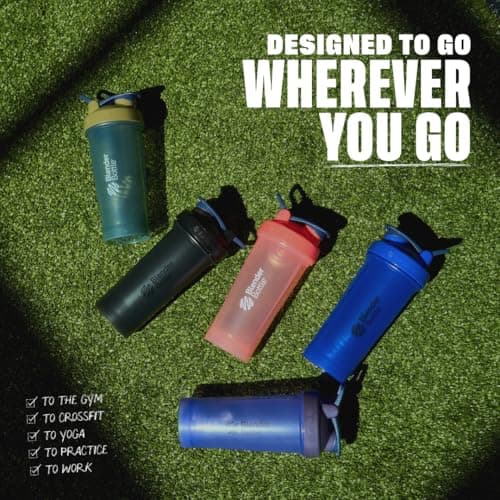 BlenderBottle Classic V2 Shaker Bottle Perfect for Protein Shakes and Pre Workout, 20-Ounce, Black — view 4
