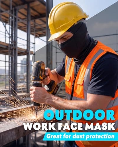 Cooling Balaclava Face Mask for Men Women, Summer Breathable Full Head Cover, Sun UV Protection for Motorcycle Work Cycling — view 4