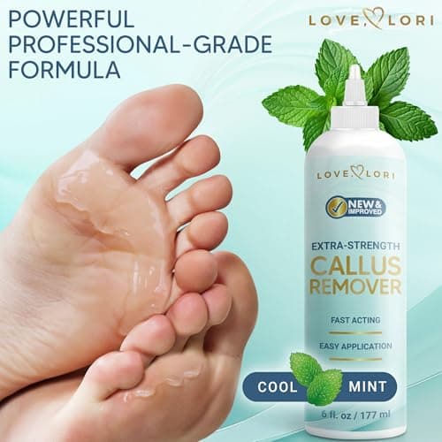 Love Lori Foot Callus Remover Gel Extra Strength Pedicure Tool for Feet 6oz