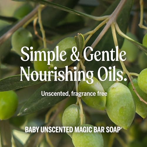 Dr. Bronner's - Pure-Castile Bar Soap (Baby Unscented, 5 ounce, 2-pack) - Made with Organic Oils, For Face, Body, Hair, Gentle for Sensitive Skin, Babies, No Added Fragrance, Biodegradable, Vegan — view 4