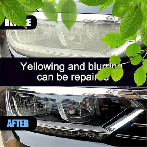 Automotive Headlamp Restoration Fluid Oxidized, Headlight Restoration Kits, Car Light Polisher Cleaning, Only for Headlight Cleaner Polishing.(10ML Coating+180ML Headlight Renovation Liquid) — view 5