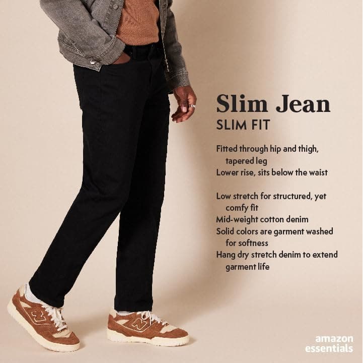 Amazon Essentials Men's Slim-Fit Jeans - Discontinued Colours
