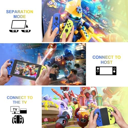 KOTILE Switch Controller,Left Right Gamepad Compatible with Switch/Lite/OLED,Controllers Supports Screenshot/Wake-up Function/Motion Control(CABY) — view 3