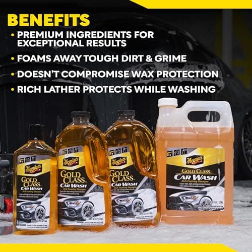 Meguiar's Gold Class Car Wash, Ultra-Rich Foam Car Wash Soap and Conditioner for Vehicle Cleaning, Paint Cleaner to Clean and Condition in One Easy Step, 1 Gallon — view 7