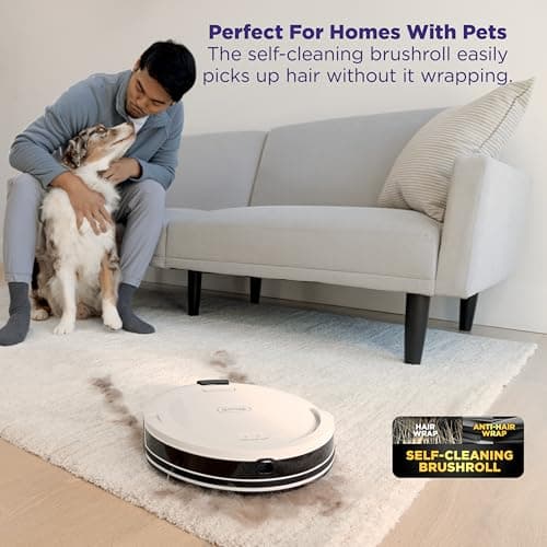 Shark Navigator | Robot Vacuum Cleaner with Powerful Suction for Pet Hair, Rugs, Carpets & Hard Floors | Bagless Self-Empty Base | 30-Day Capacity | SmartPath LiDAR Navigation | White | AV2110S ​ — view 6