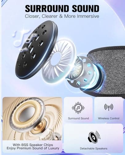 Voerou Sleep Headphones, Bluetooth 5.4 Headband, Wireless Sleeping Headphones with Ultra-Thin Speakers & Comfortable Fabric, Suitable for Sleeping Yoga Meditation Reading Audiobooks — view 5