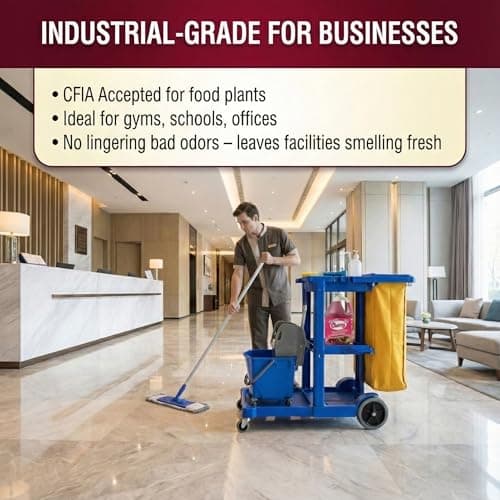 atoms-Bio CHERRY 3-in-1 Odor Eliminator & Sanitizer Concentrate – Industrial Cleaner & Deodorizer for Floors, Carpets, Bathrooms, Drains, Garbage, Pet Odors - CFIA Accepted - 3.78 L -Made in Canada — view 3