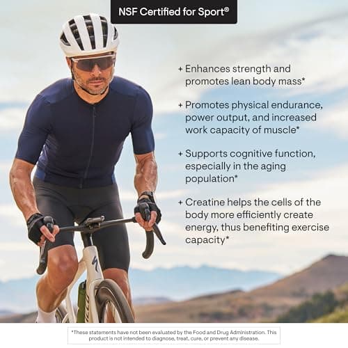 THORNE Creatine - Micronized Creatine Monohydrate Powder - Support for Muscles & Cognitive Function* - for Women & Men - Unflavored - NSF Certified for Sport - 5 g per Serving - 90 Servings — view 4