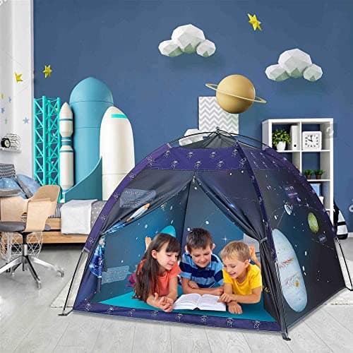 Mnagant Space World Play Tent-Kids Galaxy Dome Tent Playhouse for Boys and Girls Imaginative Play-Astronaut Space for Kids Indoor and Outdoor Fun, Perfect Kid’s Gift- 47" x 47" x 43" — view 4