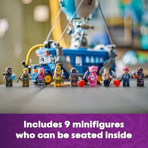 LEGO Fortnite Battle Bus Building Toy - Collectible Fortnite Toy for Kids, Boys & Girls, Ages 10+ - Pretend Play Set with 9 Minifigures from Video Game - Gift for Birthdays - 77073 — view 5
