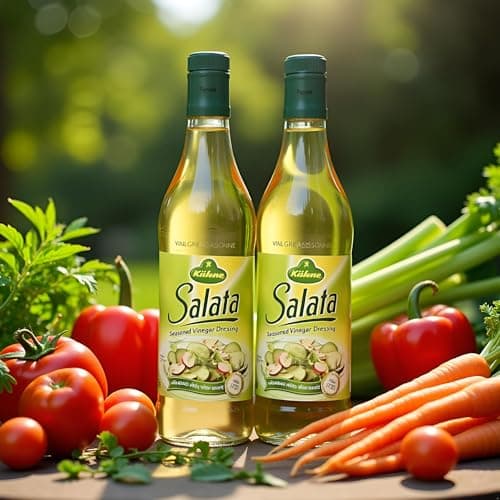 VALUBNDL: Kühne Salata Seasoned Herb Vinegar (2-Pack) – 1.5L Total (Two 750ml Bottles) – Authentic German Salad Dressing Base – Infused with Fine Herbs – VALUBNDL Signature Bundle — view 5