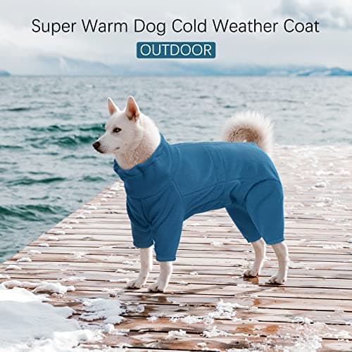 ROZKITCH Dog Pjs Large Breed, Pet Windproof Warm Cold Weather Jacket Vest Cozy Jumpsuit Apparel Outfit Clothes for Small Medium Large Dog Walking Sleep XL — view 2