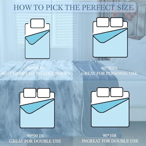 Cooling Blanket Queen Size, Cooling Blankets for Hot Sleepers, Absorbs Heat to Keep Body Cool for Summer Nights Sweats, Cold Blanket for Bed Couch Sofa, Ice Blanket 90x90 Inches, Light Gray — view 6