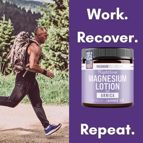 Nighttime Magnesium Lotion with Arnica – Highly Concentrated Magnesium for Muscles & Joints – Apply to Legs or Feet Before Bed – Skin-Friendly — view 4