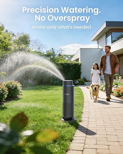 Aiper IrriSense 2 Smart Irrigation System, 4-in-1 Multi-Zone Watering Device, App Control, Smart Scheduling, Garden Sprinkler with Rain Sensor, for Lawns up to 4,800 sq.ft.-Gray — view 3