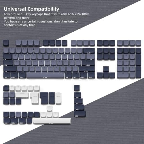 Womier Low Profile Keycaps - PBT Shine Through Keycaps — view 4