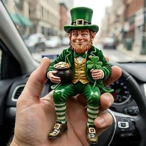 Festives Irish Leprechaun Figurine Resin Craft Shelf Sitters Patricks Day Ornament for Table Display and Gifting Patricks Day Leprechaun Statue — view 2