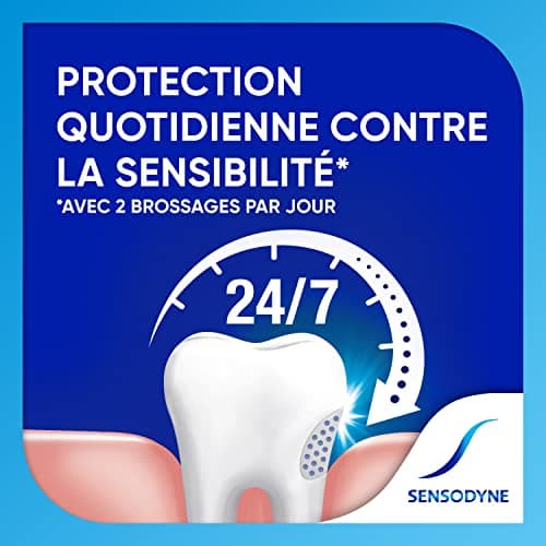 Sensodyne Whitening & Tartar toothpaste, Strengthens Protects and Whitens Sensitive Teeth, 135 mL (Packaging May Vary) — view 4