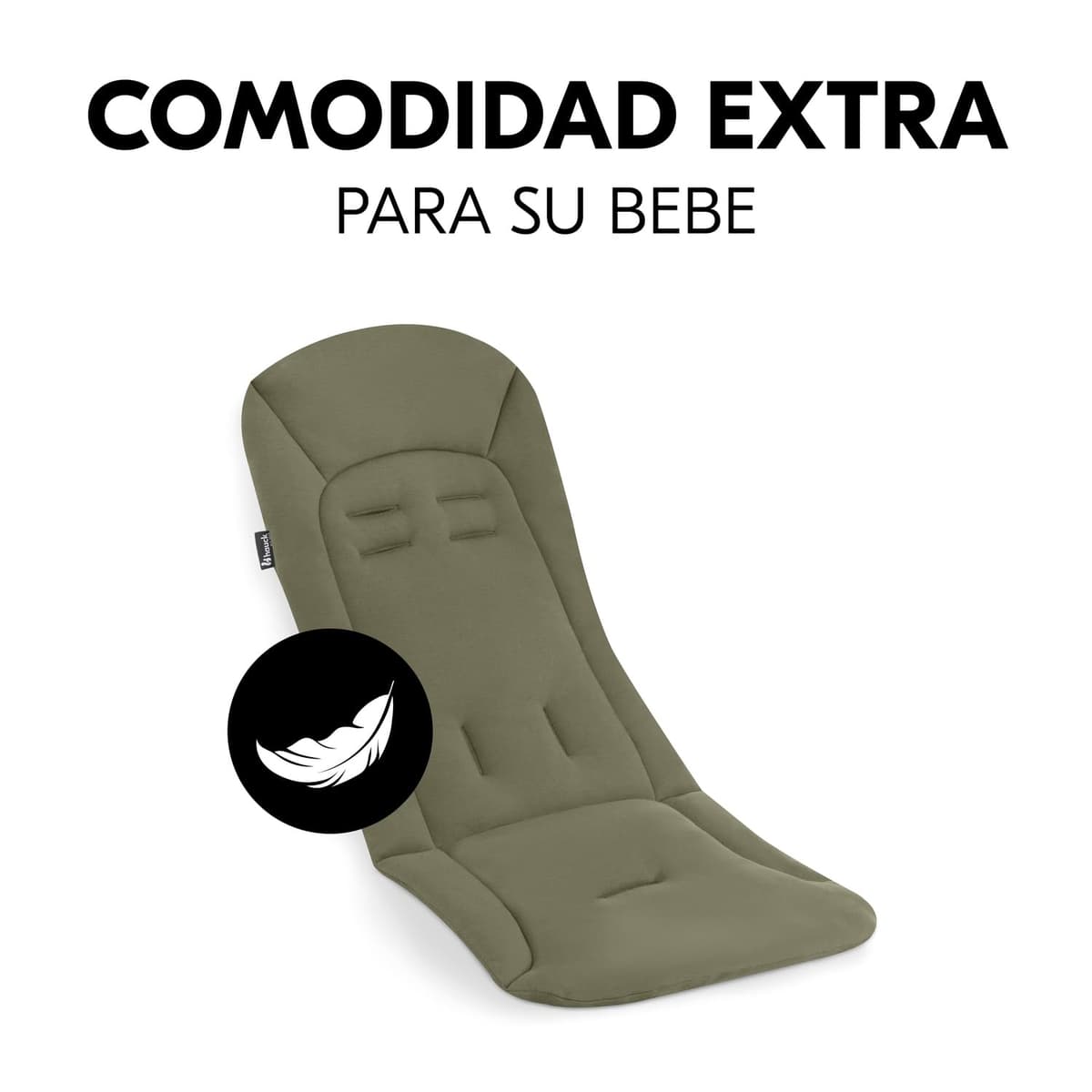 hauck Colchoneta para Silla de Paseo Universal - Funda Carrito Bebe y Remolques de Bicicleta para Niños, Algodón, Transpirable, Suave, Fácil de Fijar, Verano e Invierno - Verde — view 5