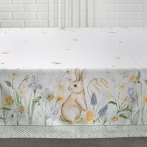 Maison d' Hermine Table Cloth Rectangle Table 100% Cotton 54 x 72 Inches Tablecloth Reusable Decorative for Dining Kitchen Room Farmhouse Party Home Hotel Restaurant Spring Summer - Easter Dew — view 7