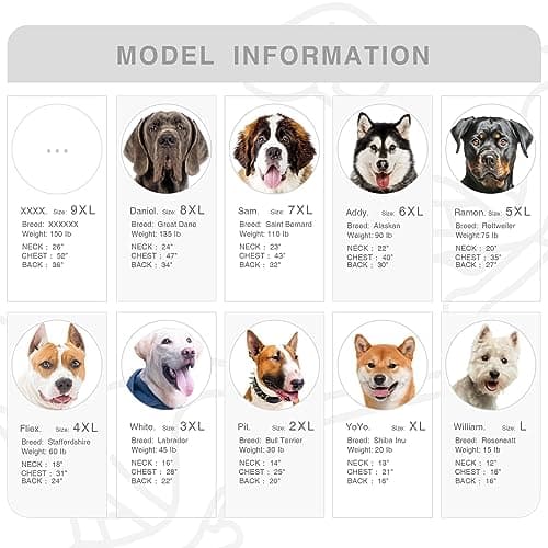 ARUNNERS Large Dog Hoodie Clothes, Blue, 6XL