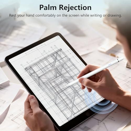 Stylus Pen for Apple iPad 2018–2026, Wireless Charging iPad Pencil 2nd Generation &1st Generation with Tilt Sensitivity& Palm Rejection, 2X Fast Charge Pencil for iPad A16 Pro 11/12.9/13, Air, Mini — view 6