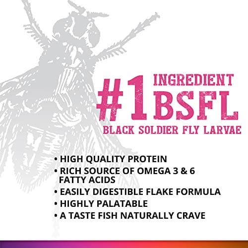 Fluval Bug Bites Color Enhancing Fish Food for Tropical Fish, Flakes for Small to Medium Sized Fish, 3.17 oz., A7348, Brown — view 2