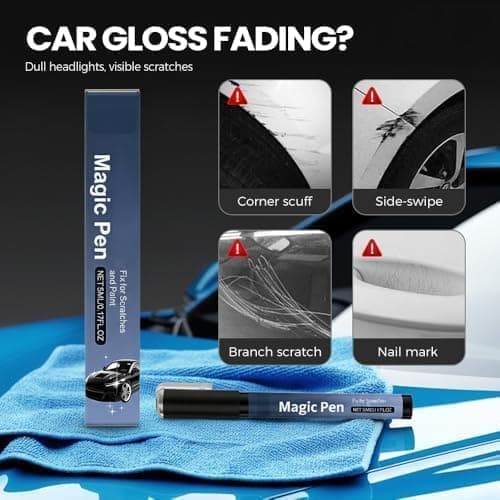Magic Car Scratch Remover Pen, 2026 New Car Paint Repair Pen, Portable Auto Scratch Remover for Garage and Home Use, Universal Car Touch Up Pen for Drivers (3Pcs)