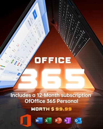 jumper 17.6 Inch Laptop with Office 365, N95 CPU,16GB RAM 1TB SSD+128GB Storage,100% sRGB FHD Display,Windows 11, Backlit Keyboard, WiFi-6,7000mAh, DC Fast-Charging,Laptops for Students and Business — view 4