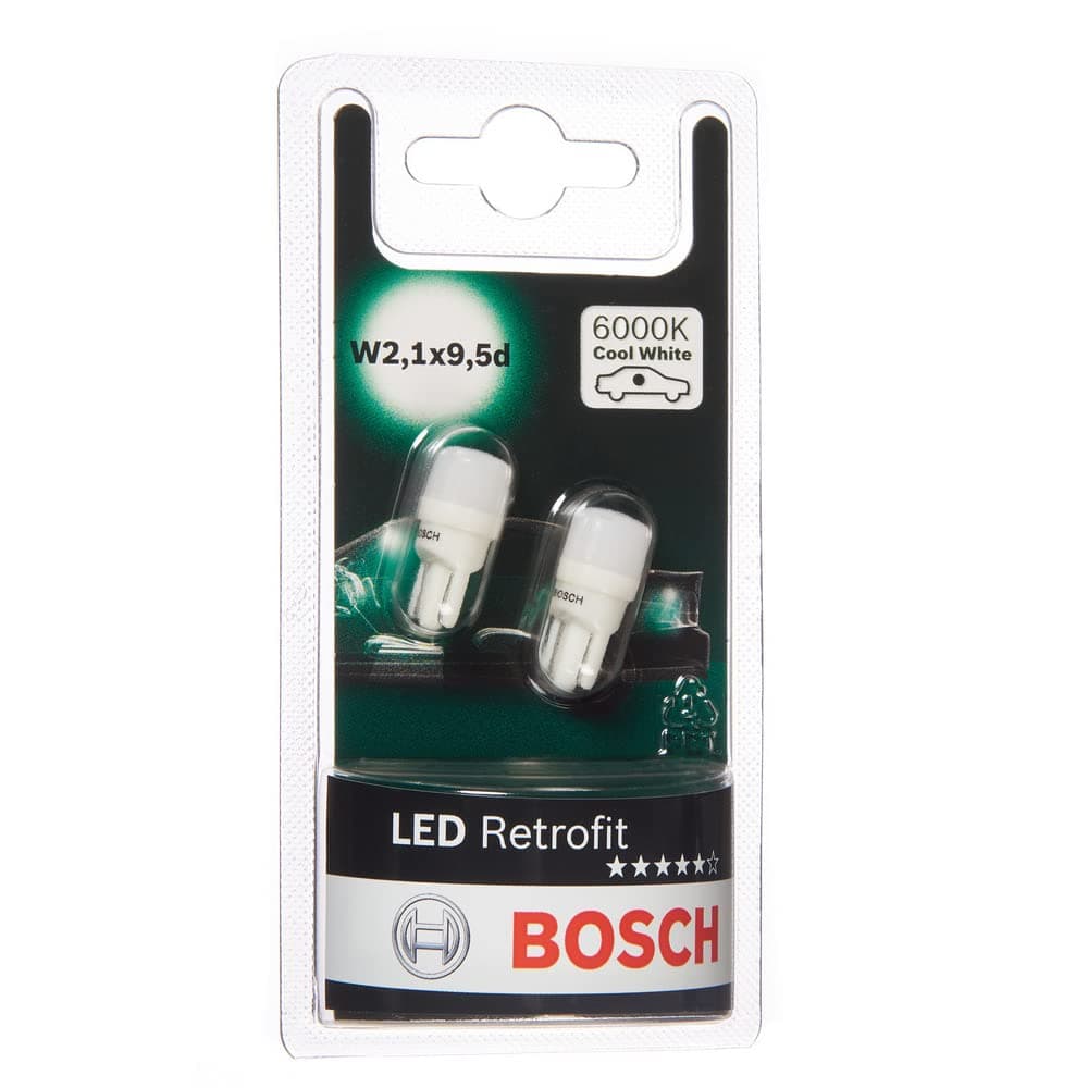 Bosch W5W (501) Pure Light Car Light Bulbs - 12 V 5 W W2,1x9,5d - 2 Bulbs — view 9